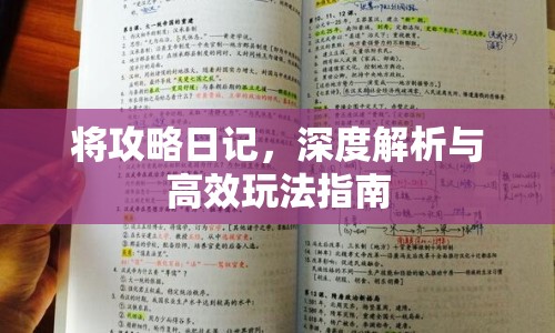 將攻略日記，深度解析與高效玩法指南