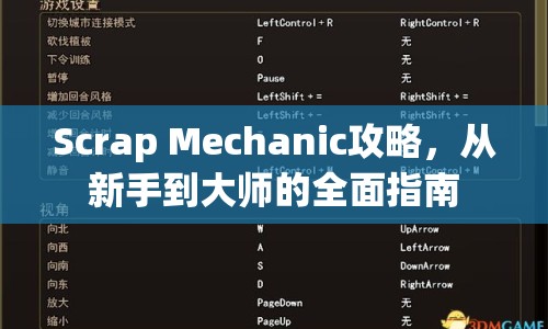 Scrap Mechanic攻略，從新手到大師的全面指南