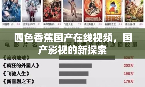 四色香蕉國產(chǎn)在線視頻，國產(chǎn)影視的新探索