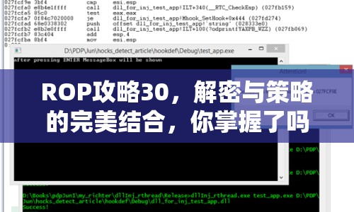 ROP攻略30，解密與策略的完美結(jié)合，你掌握了嗎？