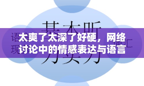太爽了太深了好硬，網(wǎng)絡(luò)討論中的情感表達(dá)與語言現(xiàn)象