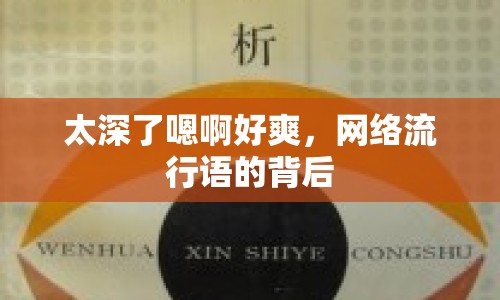 太深了嗯啊好爽，網(wǎng)絡(luò)流行語(yǔ)的背后