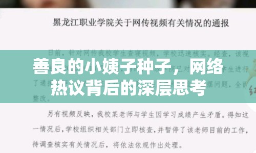善良的小姨子種子，網(wǎng)絡(luò)熱議背后的深層思考