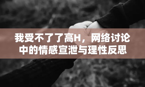 我受不了了高H，網(wǎng)絡(luò)討論中的情感宣泄與理性反思