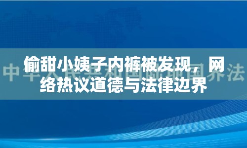偷甜小姨子內(nèi)褲被發(fā)現(xiàn)，網(wǎng)絡(luò)熱議道德與法律邊界