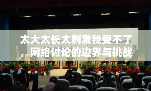 太大太長(zhǎng)太刺激我受不了，網(wǎng)絡(luò)討論的邊界與挑戰(zhàn)