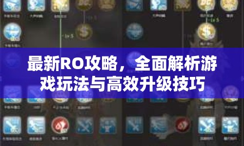 最新RO攻略，全面解析游戲玩法與高效升級技巧