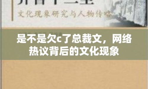 是不是欠c了總裁文，網(wǎng)絡(luò)熱議背后的文化現(xiàn)象