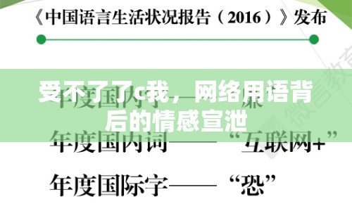 受不了了c我，網(wǎng)絡(luò)用語背后的情感宣泄