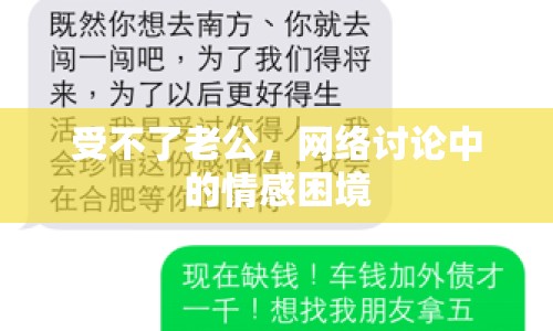 受不了老公，網(wǎng)絡(luò)討論中的情感困境