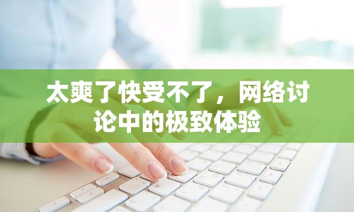 太爽了快受不了，網(wǎng)絡(luò)討論中的極致體驗(yàn)