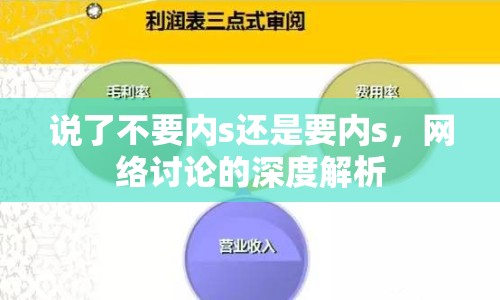 說了不要內(nèi)s還是要內(nèi)s，網(wǎng)絡(luò)討論的深度解析