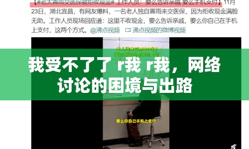 我受不了了 r我 r我，網(wǎng)絡討論的困境與出路