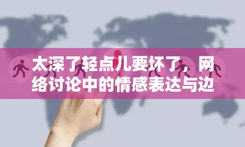 太深了輕點兒要壞了，網絡討論中的情感表達與邊界意識