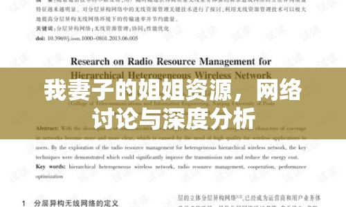 我妻子的姐姐資源，網(wǎng)絡(luò)討論與深度分析