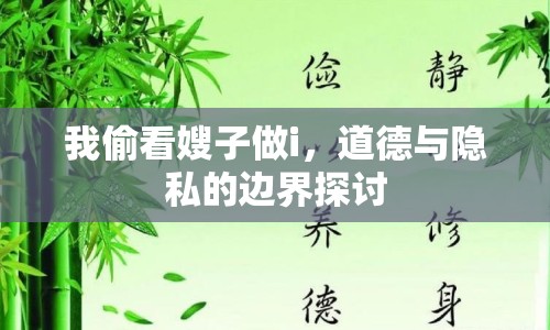 我偷看嫂子做i，道德與隱私的邊界探討