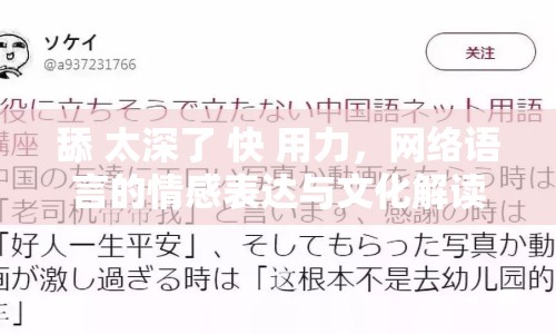 舔 太深了 快 用力，網(wǎng)絡語言的情感表達與文化解讀