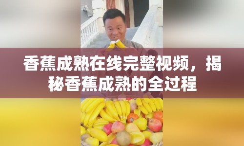 香蕉成熟在線完整視頻，揭秘香蕉成熟的全過程