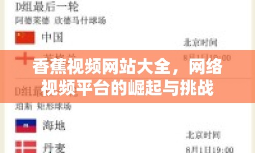 香蕉視頻網(wǎng)站大全，網(wǎng)絡(luò)視頻平臺(tái)的崛起與挑戰(zhàn)