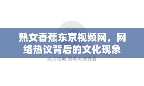 熟女香蕉東京視頻網(wǎng)，網(wǎng)絡(luò)熱議背后的文化現(xiàn)象