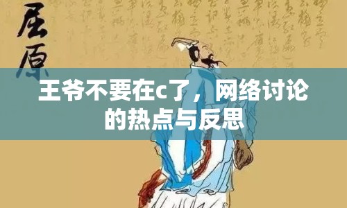 王爺不要在c了，網(wǎng)絡(luò)討論的熱點(diǎn)與反思