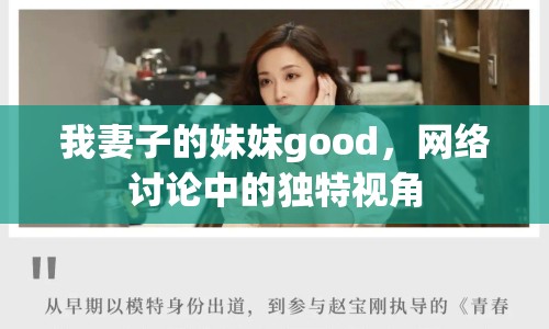 我妻子的妹妹good，網(wǎng)絡(luò)討論中的獨(dú)特視角