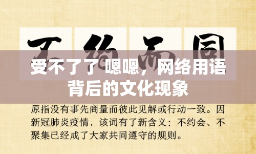 受不了了 嗯嗯，網(wǎng)絡(luò)用語背后的文化現(xiàn)象