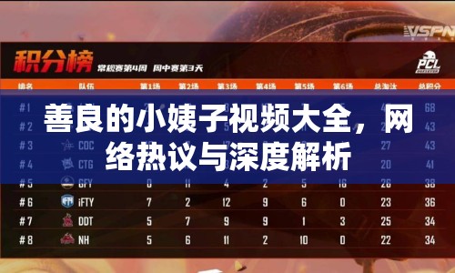 善良的小姨子視頻大全，網(wǎng)絡(luò)熱議與深度解析