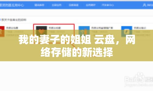 我的妻子的姐姐 云盤，網(wǎng)絡(luò)存儲(chǔ)的新選擇