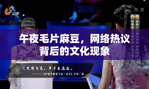 午夜毛片麻豆，網(wǎng)絡熱議背后的文化現(xiàn)象