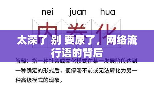 太深了 別 要尿了，網(wǎng)絡(luò)流行語的背后