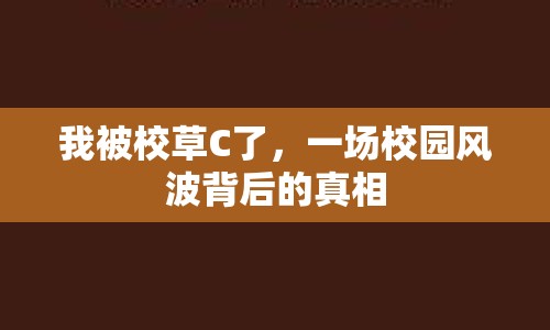 我被校草C了，一場(chǎng)校園風(fēng)波背后的真相