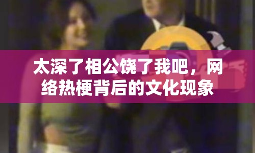 太深了相公饒了我吧，網(wǎng)絡(luò)熱梗背后的文化現(xiàn)象