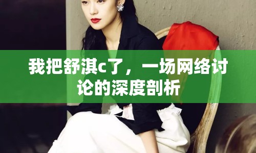 我把舒淇c了，一場網(wǎng)絡(luò)討論的深度剖析