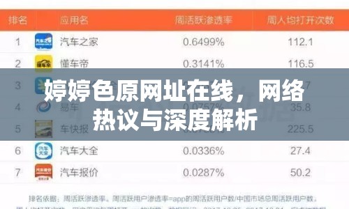 婷婷色原網(wǎng)址在線，網(wǎng)絡(luò)熱議與深度解析