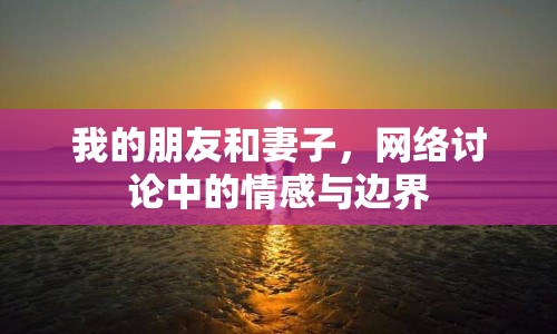 我的朋友和妻子，網絡討論中的情感與邊界