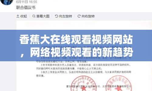 香蕉大在線觀看視頻網(wǎng)站，網(wǎng)絡(luò)視頻觀看的新趨勢