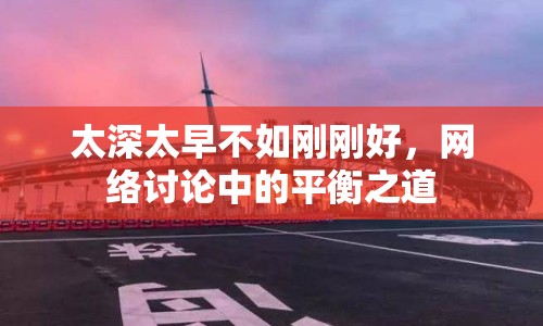 太深太早不如剛剛好，網(wǎng)絡(luò)討論中的平衡之道