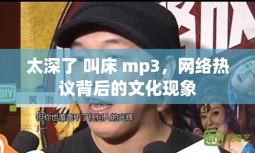 太深了 叫床 mp3，網(wǎng)絡熱議背后的文化現(xiàn)象