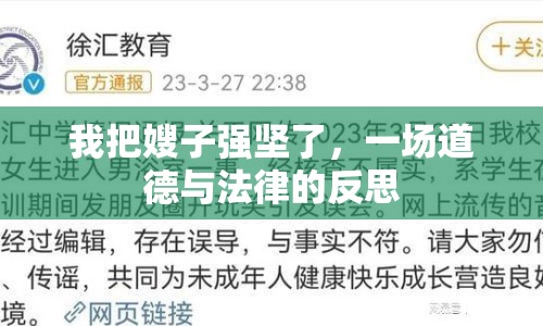 我把嫂子強(qiáng)堅(jiān)了，一場(chǎng)道德與法律的反思