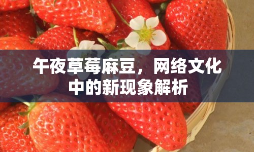午夜草莓麻豆，網(wǎng)絡(luò)文化中的新現(xiàn)象解析