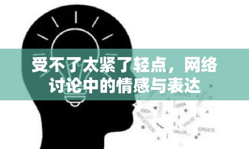 受不了太緊了輕點(diǎn)，網(wǎng)絡(luò)討論中的情感與表達(dá)