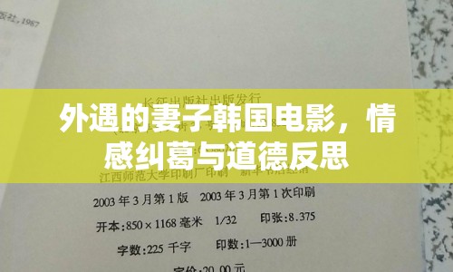 外遇的妻子韓國電影，情感糾葛與道德反思
