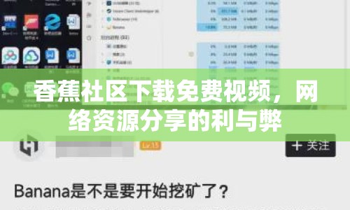 香蕉社區(qū)下載免費(fèi)視頻，網(wǎng)絡(luò)資源分享的利與弊