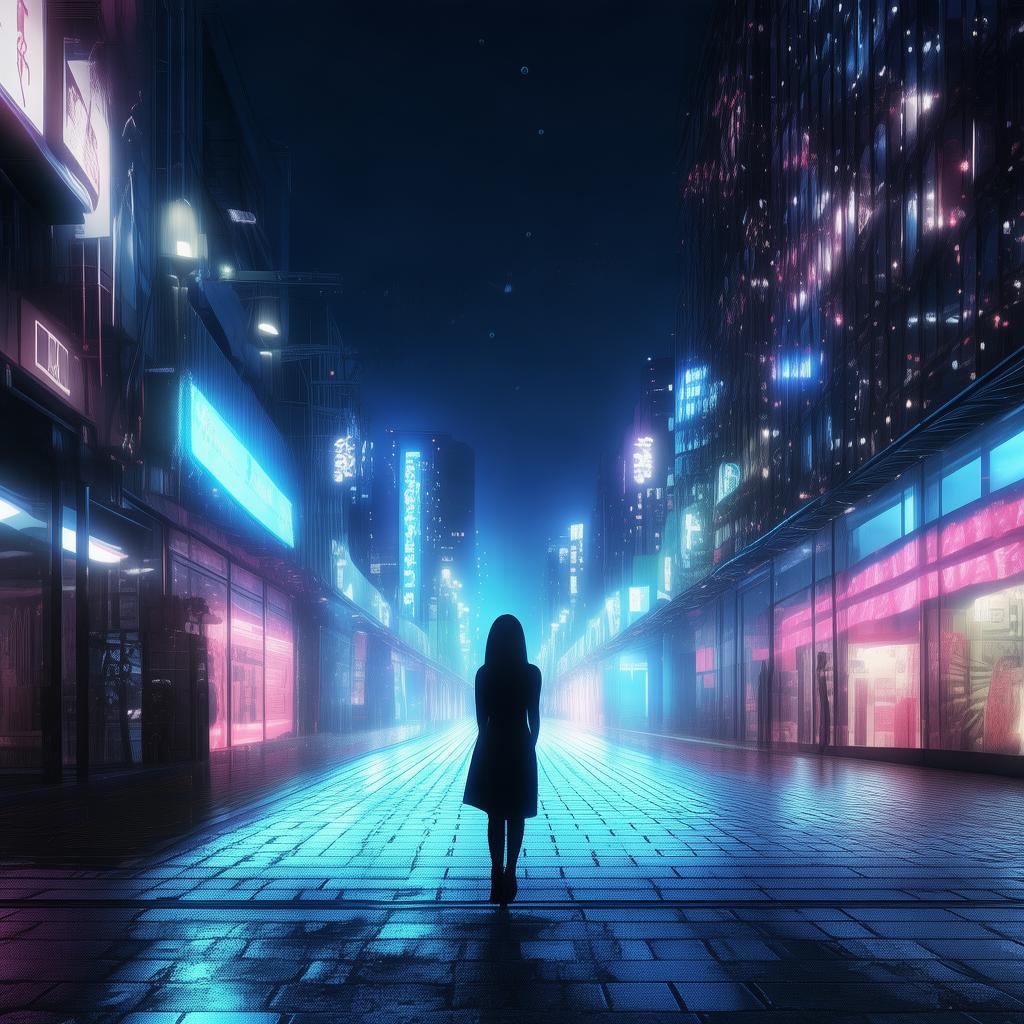 婷婷夜色，城市夜晚的靜謐與繁華