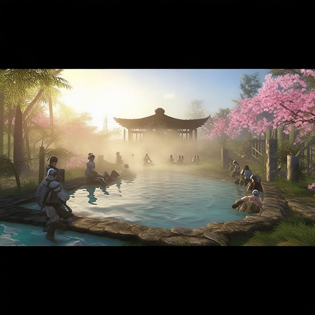 熱血江湖手游溫泉位置大揭秘，你找到了游戲中的寧靜放松之地嗎？