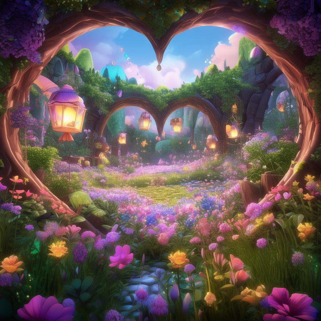 夢(mèng)幻手游中的愛心花圃，你打造過自己的虛擬花園嗎？