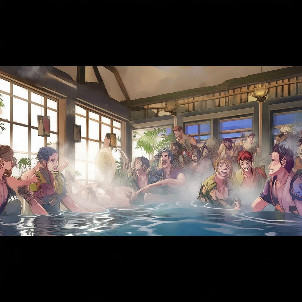 熱血江湖手游，幫派洗澡，歡樂(lè)無(wú)限？