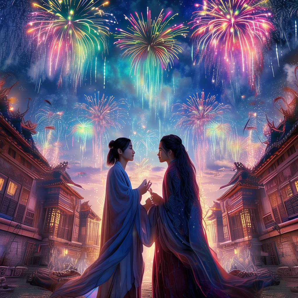 手游倩女幽魂，煙花之下，能否邂逅浪漫情緣？