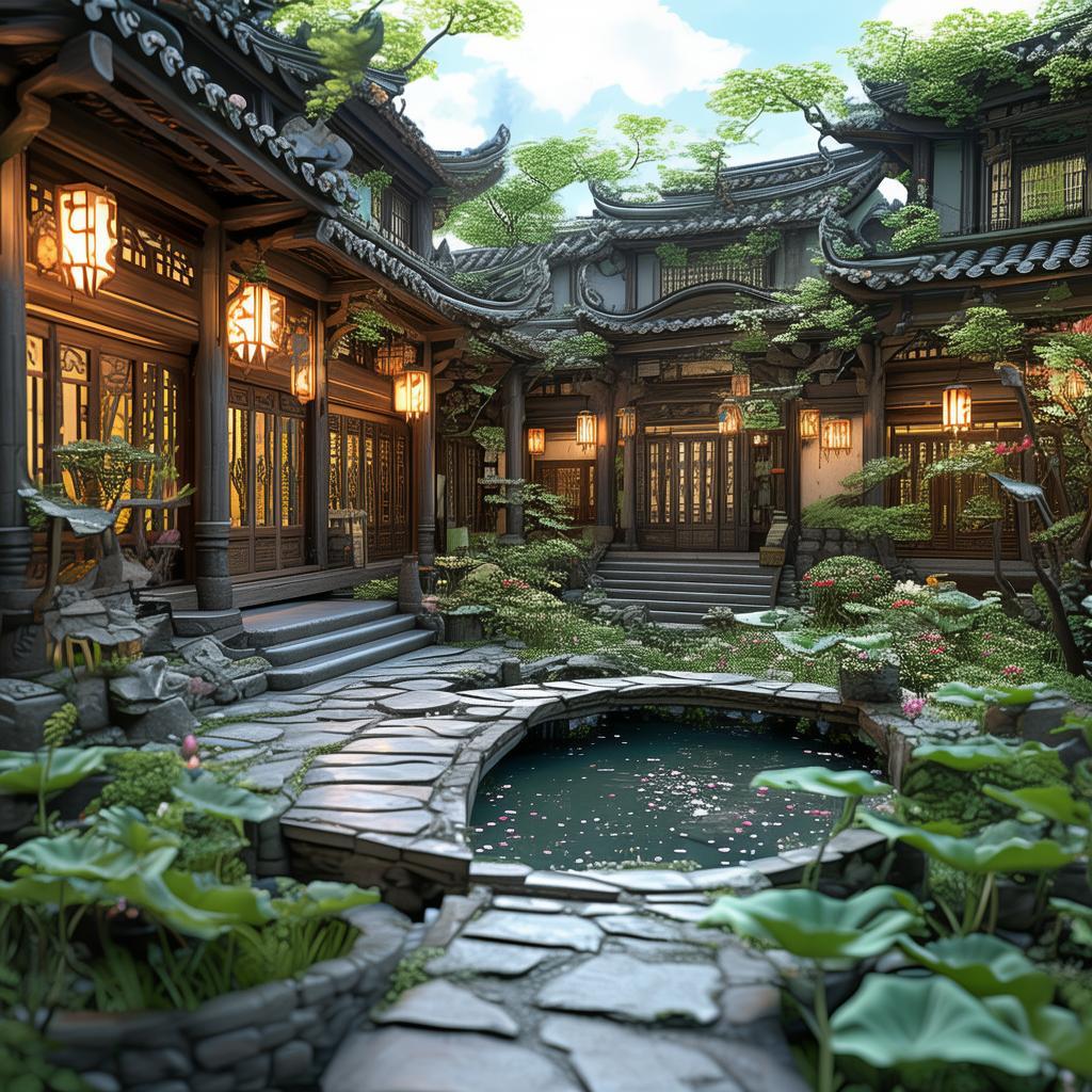 想要擁有古色古香的詩意庭院？倩女幽魂手游家園模板教你輕松打造！